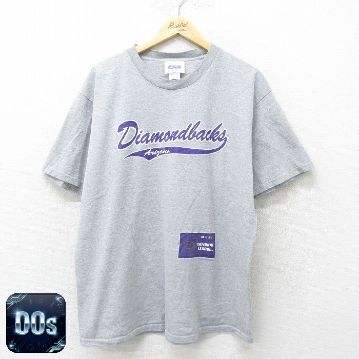 【50%OFF】00s 半袖Tシャツ アリゾナダイヤモンドバックス グレー メンズXL相当 | 古着