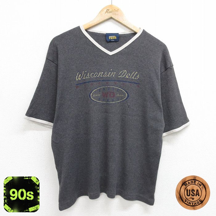 90s 半袖Tシャツ ウィスコンシンデルズ グレー XL | 古着