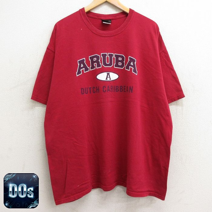 00s 半袖Tシャツ レッド XL | 古着