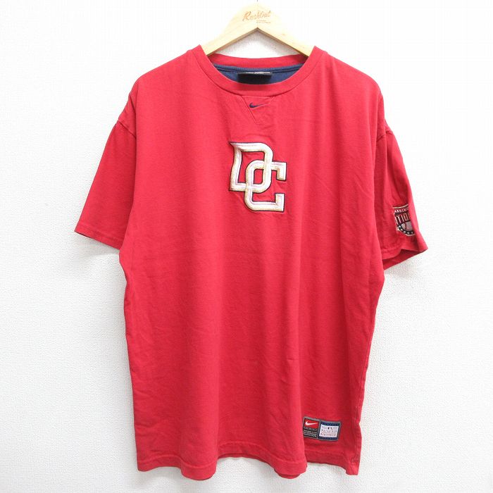 ナイキ 00s 半袖Tシャツ ワシントンナショナルズ レッド XL | 古着