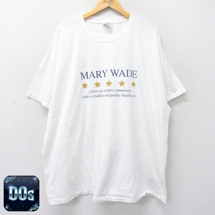 00s 半袖Tシャツ MARY WADE ホワイト XL | 古着