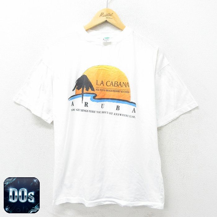 00s 半袖Tシャツ ARUBA ホワイト XL | 古着