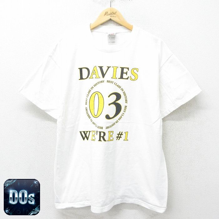 フルーツオブザルーム 00s 半袖Tシャツ DAVIES ホワイト メンズXL相当 | 古着