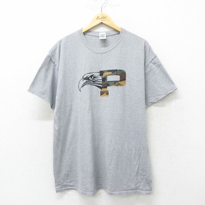 00s 半袖Tシャツ 鳥 グレー XL | 古着