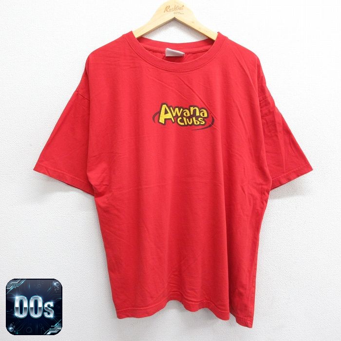 00s 半袖Tシャツ Awana clubs レッド XL | 古着