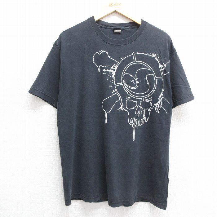 00s 半袖Tシャツ スカル ブラック L | 古着