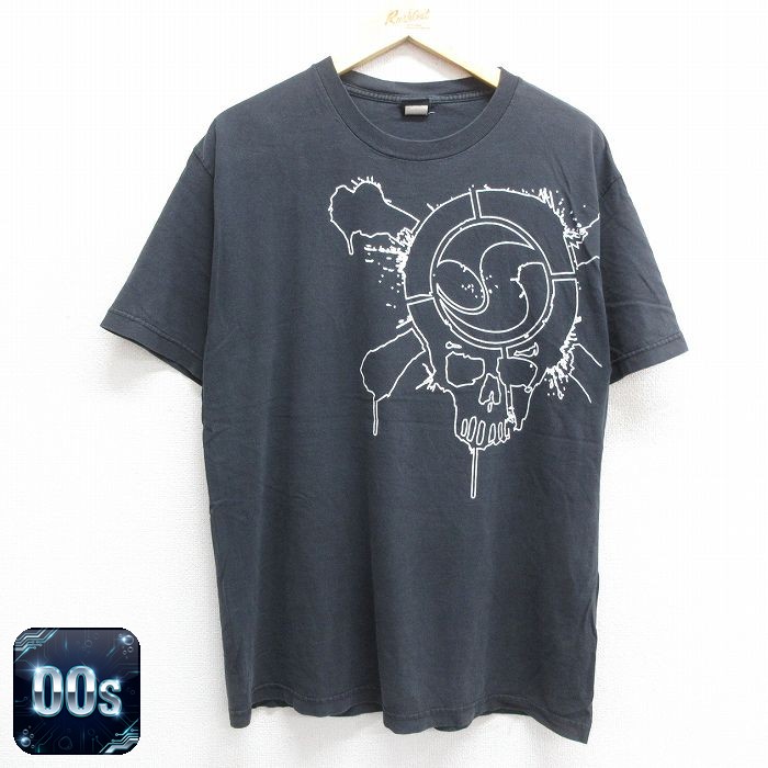 00s 半袖Tシャツ スカル ブラック L | 古着