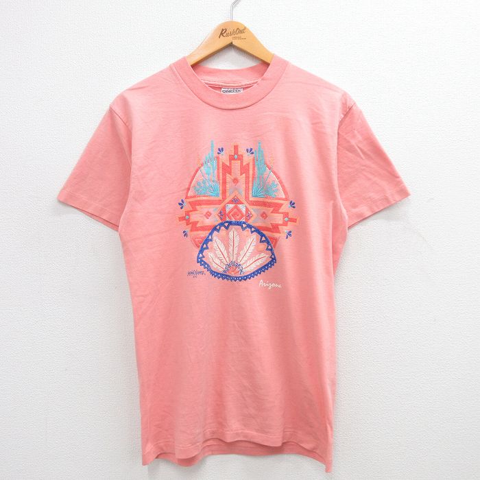 オニータ 90s 半袖Tシャツ アリゾナ ピンク M | 古着