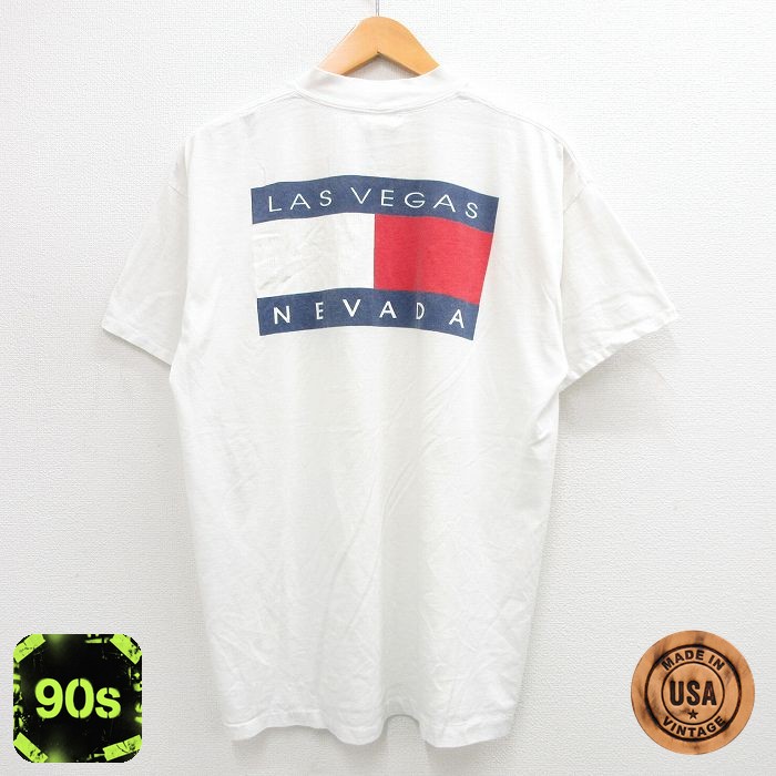 90s 半袖Tシャツ ラスベガス ホワイト L | 古着
