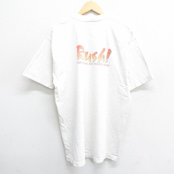 フルーツオブザルーム 90s 半袖Tシャツ Rush ホワイト XL | 古着