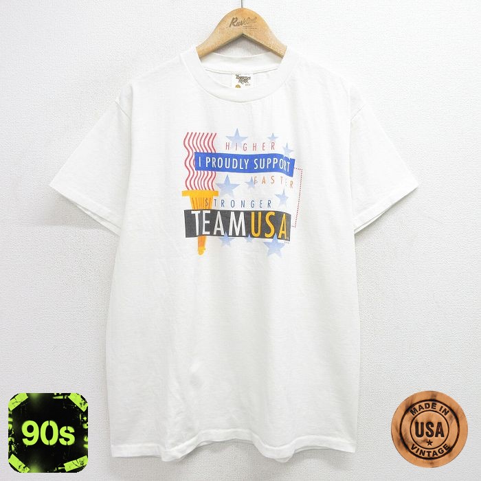 90s 半袖Tシャツ 聖火 ホワイト XL | 古着