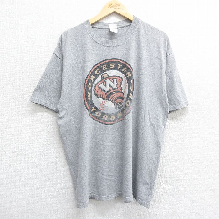 00s 半袖Tシャツ WORCESTER TORNADOES グレー XL | 古着