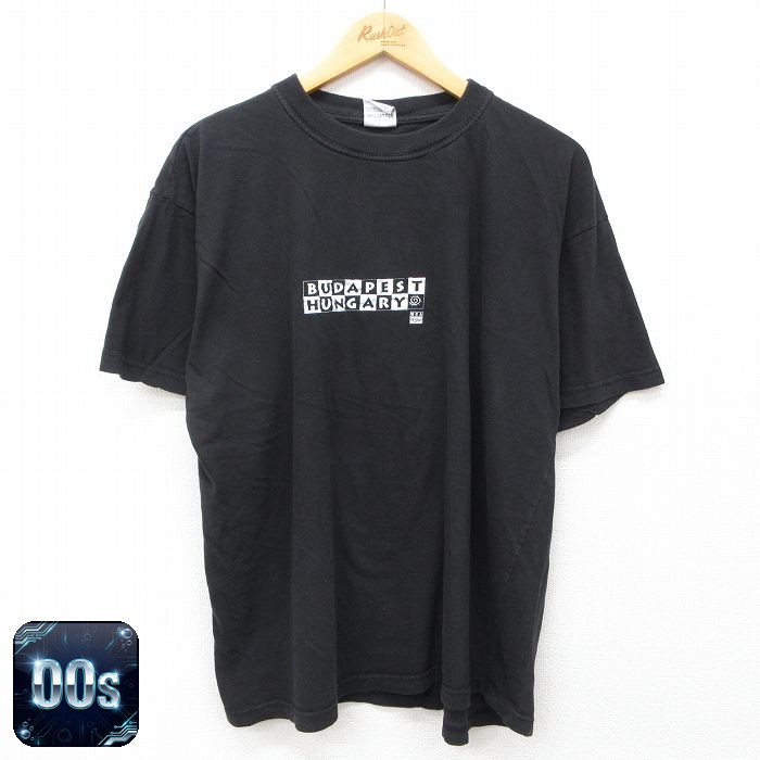 00s 半袖Tシャツ ブタペスト ブラック XL | 古着