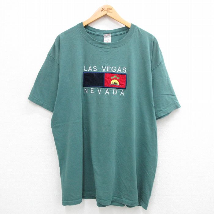 00s 半袖Tシャツ ラスベガス グリーン XL | 古着