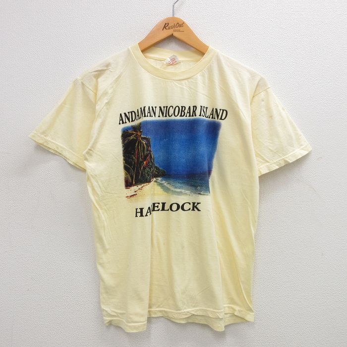 90s 半袖Tシャツ 海 イエロー L | 古着