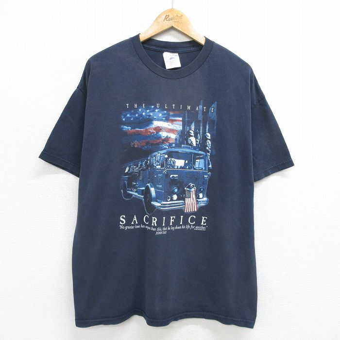 00s 半袖Tシャツ 軍人 ブラック XL | 古着