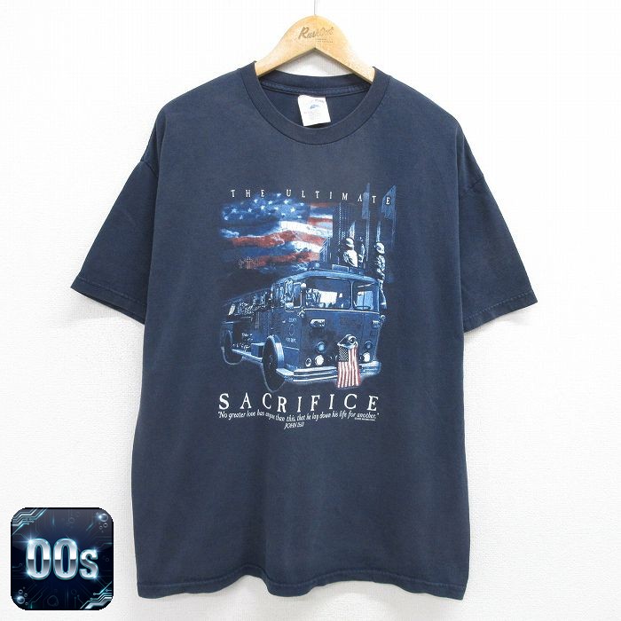 00s 半袖Tシャツ 軍人 ブラック XL | 古着