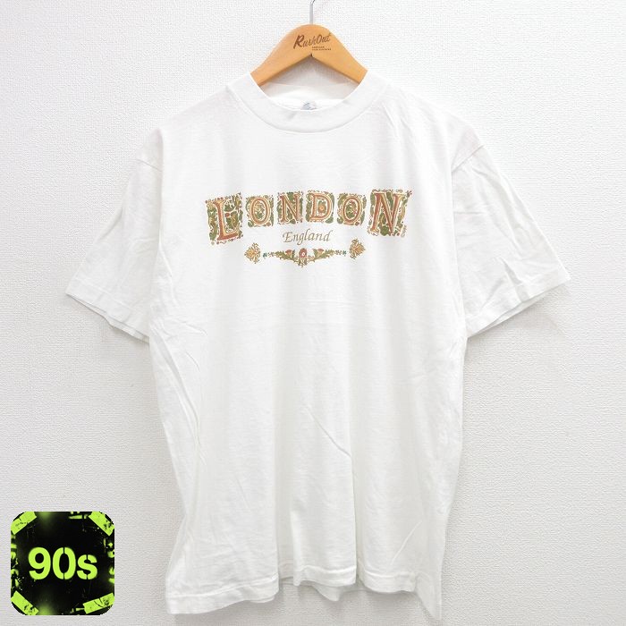 90s 半袖Tシャツ ロンドン ホワイト L | 古着