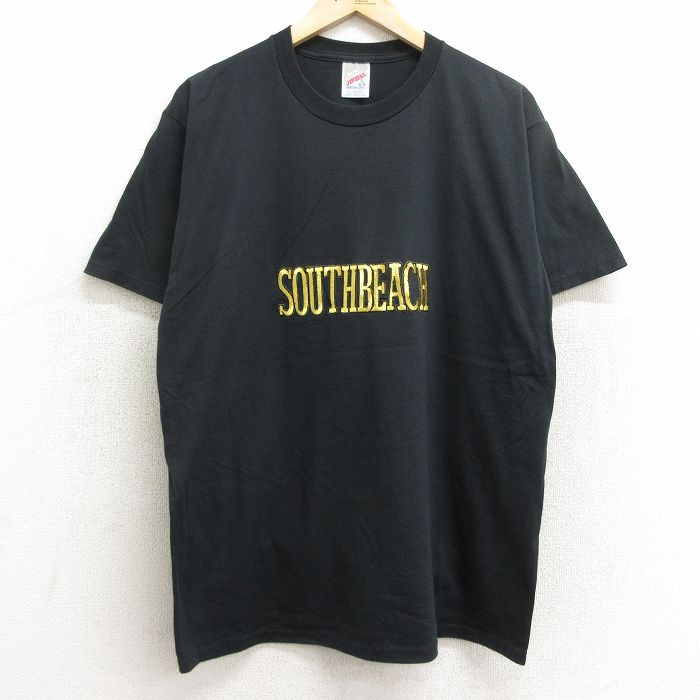 ジャージーズ 90s 半袖Tシャツ サウスビーチ ブラック L | 古着