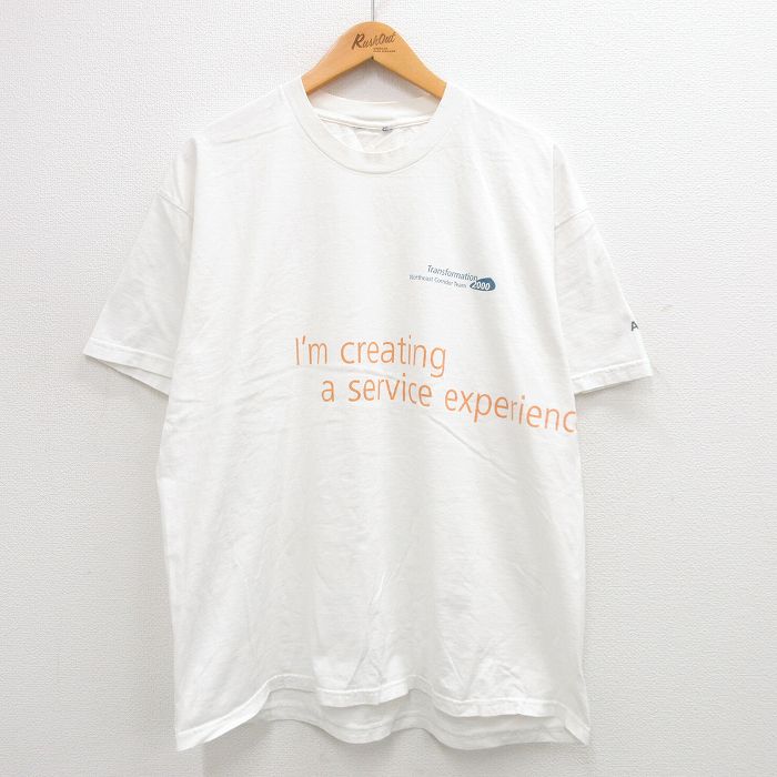 XL★古着 半袖 ビンテージ Tシャツ メンズ 90年代 90s Transformation 大きいサイズ クルーネック 白 ホワイト 【spe】 24jul11 中古