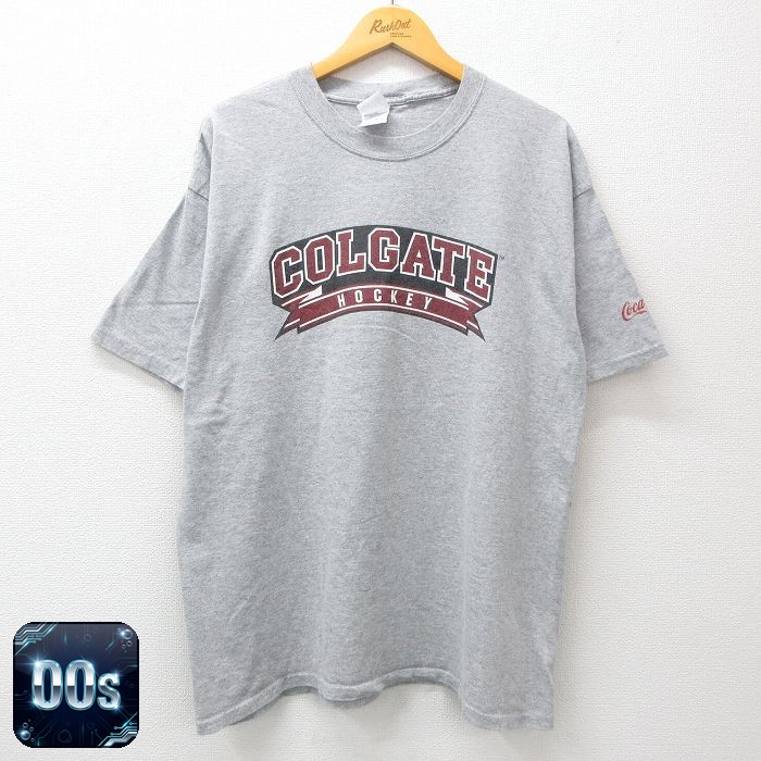 00s 半袖Tシャツ ホッケー グレー XL | 古着