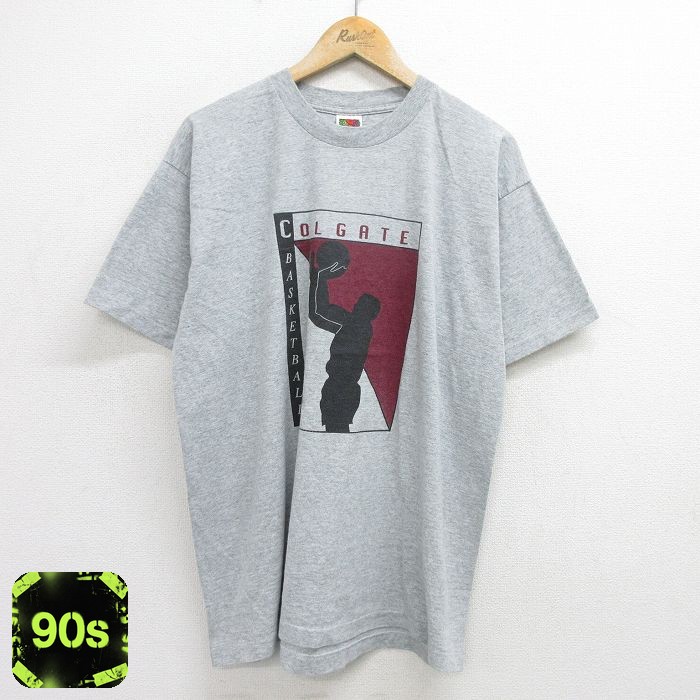 フルーツオブザルーム 90s 半袖Tシャツ バスケ グレー XL | 古着