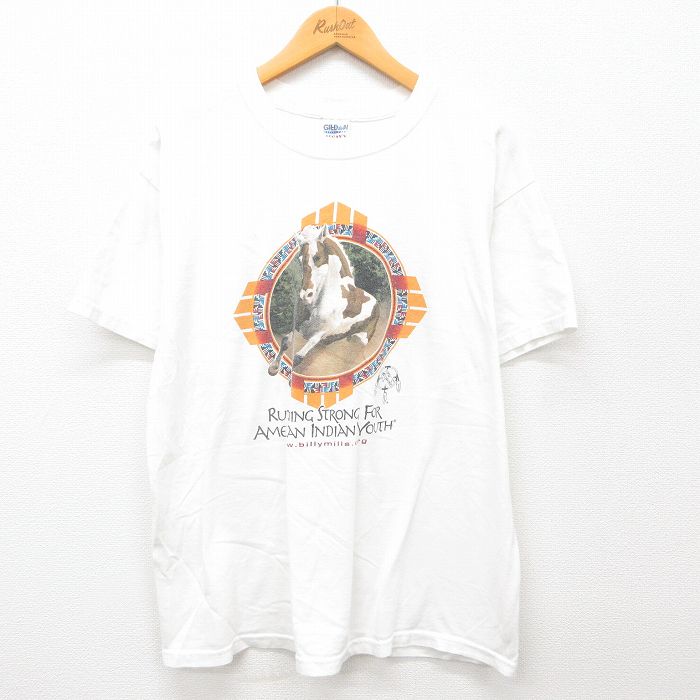 00s 半袖Tシャツ ドリームキャッチャー ホワイト XL | 古着