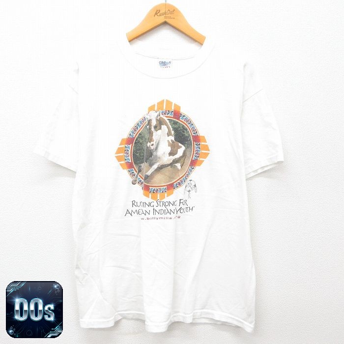 00s 半袖Tシャツ ドリームキャッチャー ホワイト XL | 古着