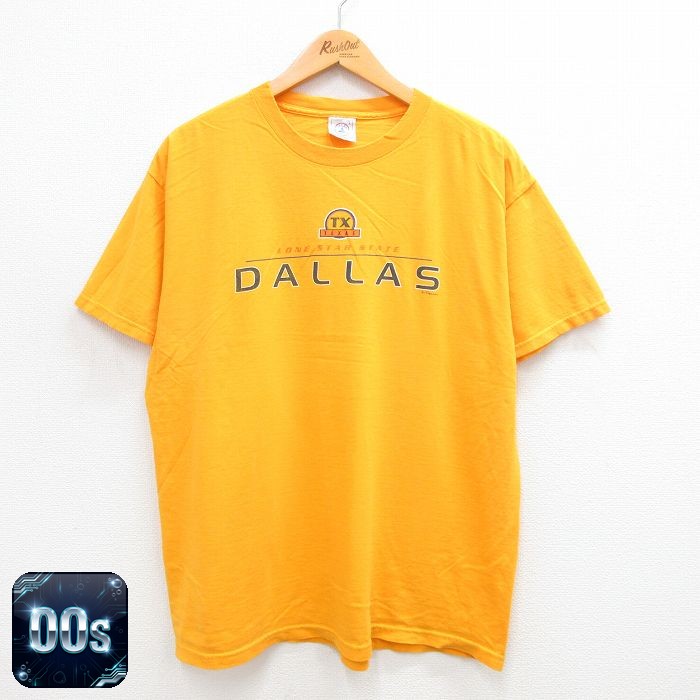 00s 半袖Tシャツ テキサス イエロー XL | 古着
