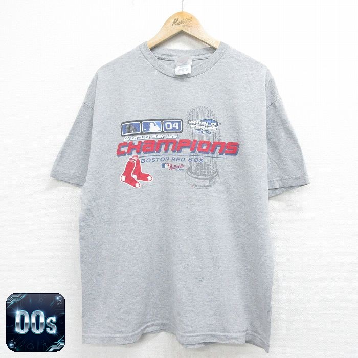 【50%OFF】00s 半袖Tシャツ ボストンレッドソックス グレー霜降り XL | 古着
