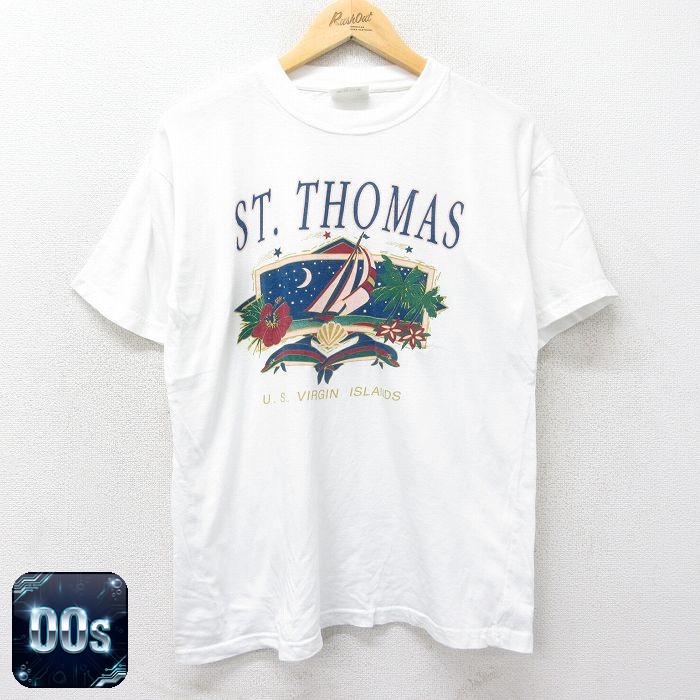 00s 半袖Tシャツ セントトーマス ホワイト XL | 古着