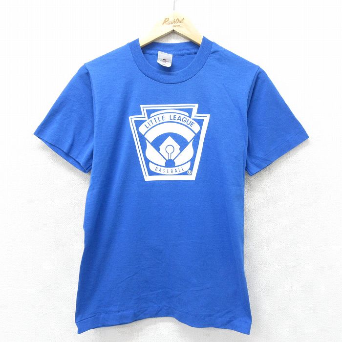 フルーツオブザルーム 90s 半袖Tシャツ リトルリーグ ブルー S | 古着