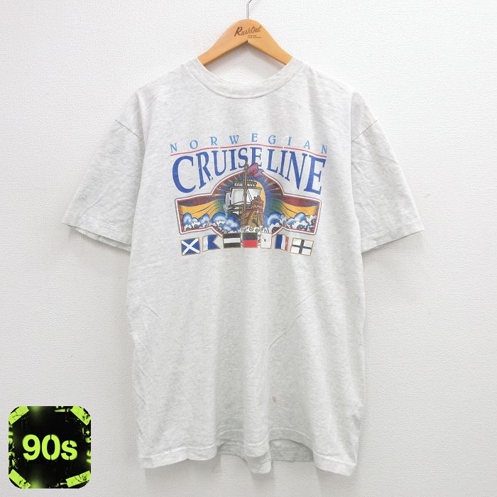 90s 半袖Tシャツ 船 グレー XL | 古着