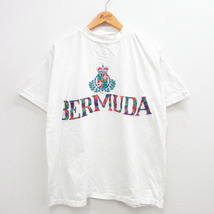 90s 半袖Tシャツ バミューダゴルフ ホワイト XL | 古着