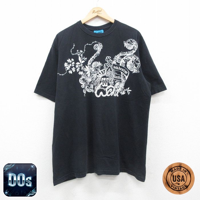 00s 半袖Tシャツ 十字架 ブラック XL | 古着
