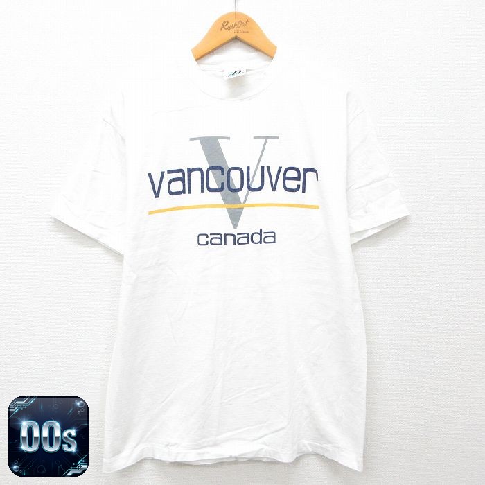 00s 半袖Tシャツ バンクーバー ホワイト L | 古着