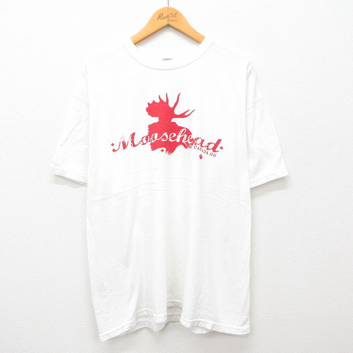 00s 半袖Tシャツ Moosehead ホワイト XL | 古着