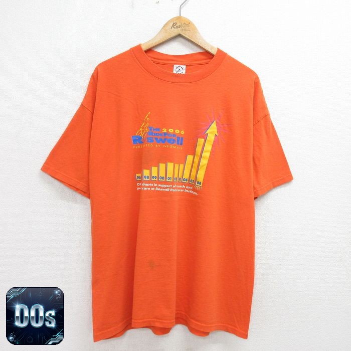 【50%OFF】00s 半袖Tシャツ Roswell オレンジ XL | 古着