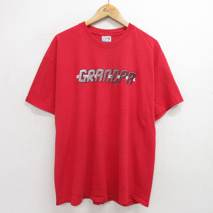 00s 半袖Tシャツ GRANDPA レッド XL | 古着