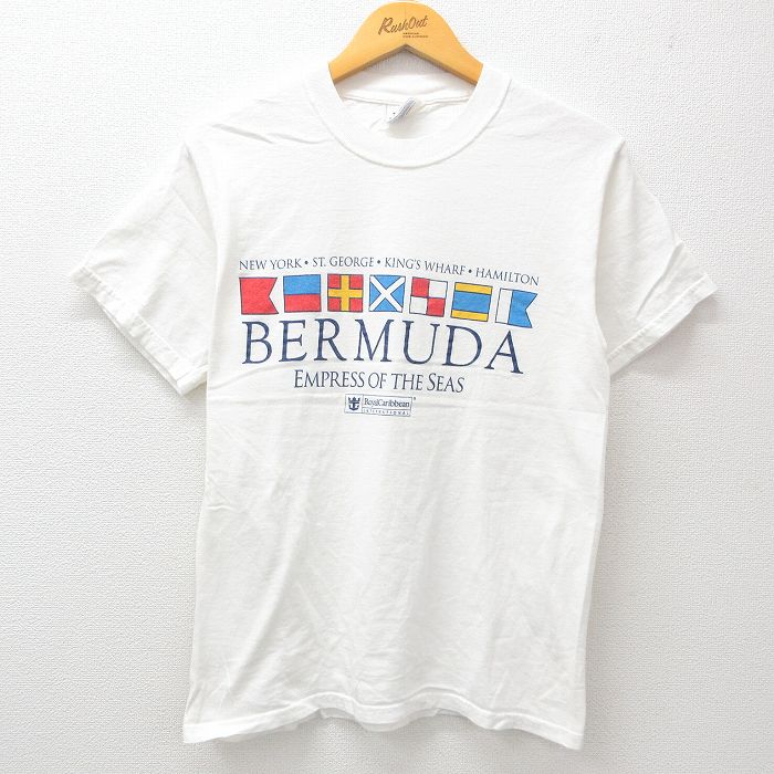 ヘインズ 00s 半袖Tシャツ バミューダニューヨーク ホワイト M | 古着