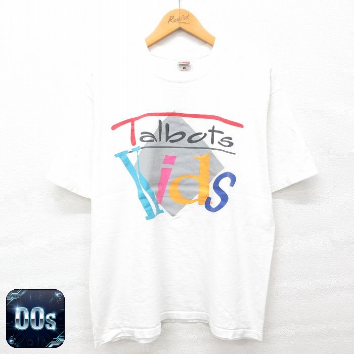 【50%OFF】フルーツオブザルーム 00s 半袖Tシャツ タルボット ホワイト メンズL相当 | 古着