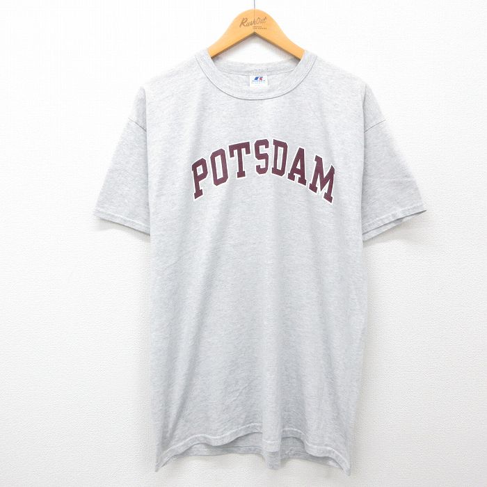 ラッセル 00s 半袖Tシャツ ポツダム グレー XL | 古着