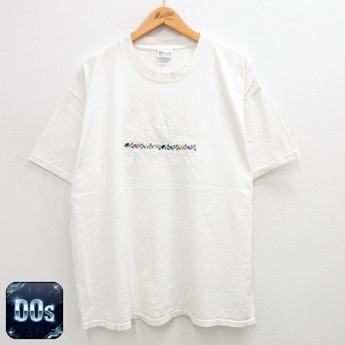ヘインズ 00s 半袖Tシャツ オーシャンシティ ニュージャージー ホワイト XL | 古着