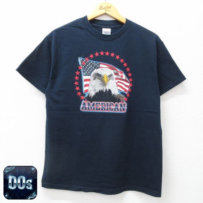 00s 半袖Tシャツ ワシ ネイビー M | 古着
