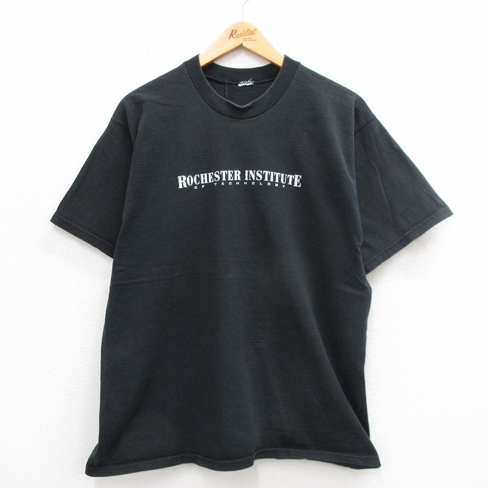 00s 半袖Tシャツ ROCHESTER INSTITUTE ブラック XL | 古着