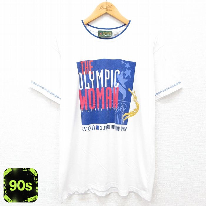 90s 半袖Tシャツ アトランタオリンピック ホワイト L | 古着