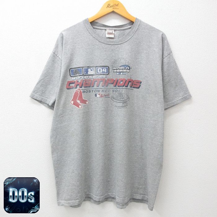 【50%OFF】00s 半袖Tシャツ ボストンレッドソックス グレー霜降り XL | 古着
