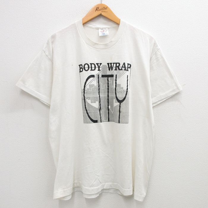 90s 半袖Tシャツ BODY WRAP CITY ホワイト XL | 古着