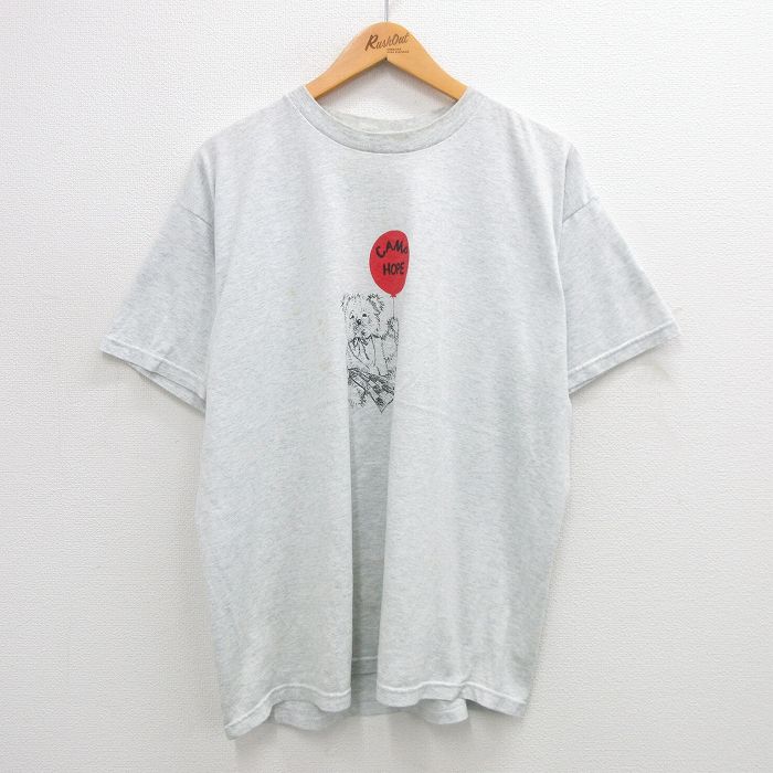 00s 半袖Tシャツ CAMP HOPE クマ グレー XL | 古着