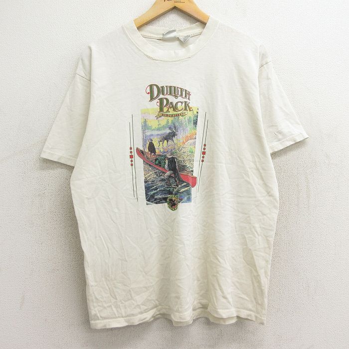 【50%OFF】90s 半袖Tシャツ ダルースパック 生成り XL | 古着